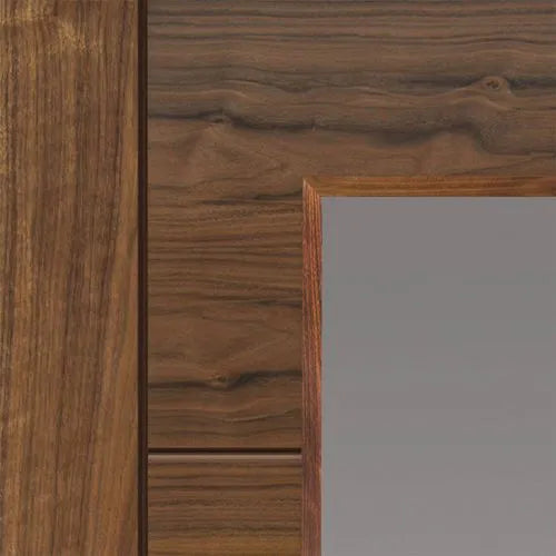 Liberty Emral Fully Finished Walnut 1 Light Glazed Internal Door