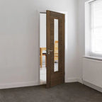 Liberty Emral Fully Finished Walnut 1 Light Glazed Internal Door