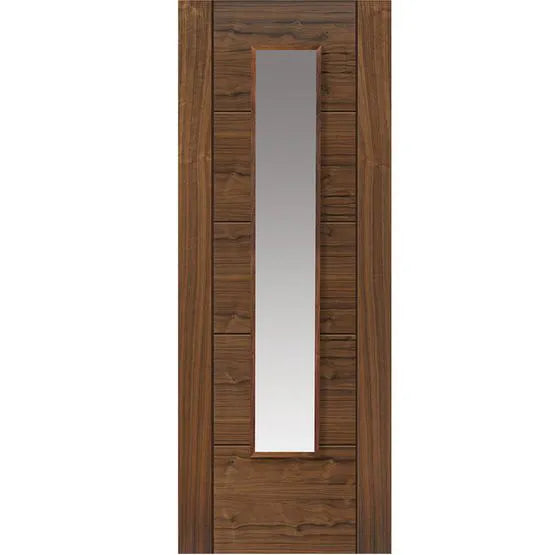 Liberty Emral Fully Finished Walnut 1 Light Glazed Internal Door