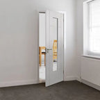 Liberty Emral Fully Finished White 1 Light Glass Internal Door