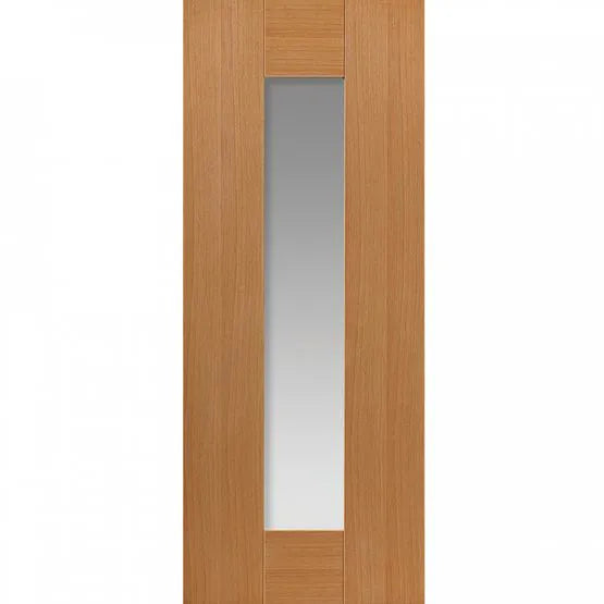 Liberty Axis Fully Finished Oak 1 Light Clear Glass Internal Door