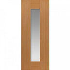 Liberty Axis Fully Finished Oak 1 Light Clear Glass Internal Door