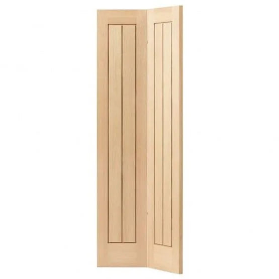 Liberty Internal Oak Thames Grooved Vertical Panel Bi-Fold Door