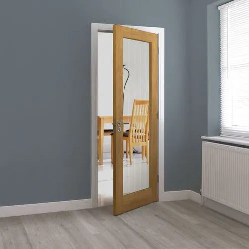Liberty Internal Oak Thames Light Pre-finished Glass Cottage Door 838mm x 1981mm