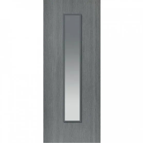 Liberty Pintado Fully Finished Grey Glass Internal Door