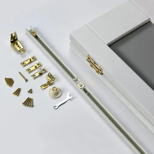 Liberty Cayman Shaker White Primed Glass Internal Bi-fold Door - 1981mm x 762mm (78 inch x 30 inch)