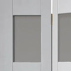 Liberty Cayman Shaker White Primed Glass Internal Bi-fold Door - 1981mm x 762mm (78 inch x 30 inch)