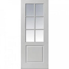 Liberty Faro White Primed Glass Internal Door