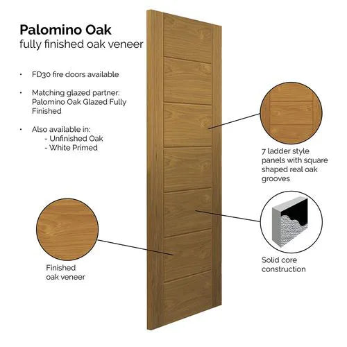 Liberty Palomino Contemporary Fully Finished Oak Internal Door