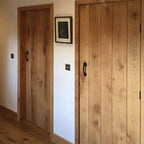 Liberty Solid Plank Ledged Unfinished Knotty Oak Internal Door