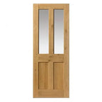 Liberty Rustic Victorian Fully Finished Oak Clear Glass Internal Door - 1981mm x 762mm (78 inch x 30 inch)