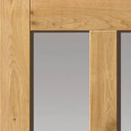 Liberty Rustic Victorian Fully Finished Oak Clear Glass Internal Door - 1981mm x 762mm (78 inch x 30 inch)
