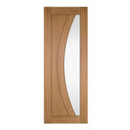 Liberty Sicily Contemporary Fully Finished Oak Clear Glass Internal Door