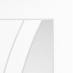 Liberty Sicily Contemporary White Primed Clear Glass Internal Door