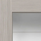 Liberty Tigris Lava Light Grey Fully Finished Clear Glass Internal Door