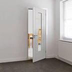 Liberty Tigris White Primed Slim 1 Light Clear Glass Internal Door