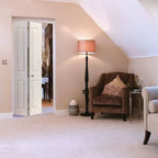 Liberty Canterbury Grained White Primed Internal Bi-fold Door