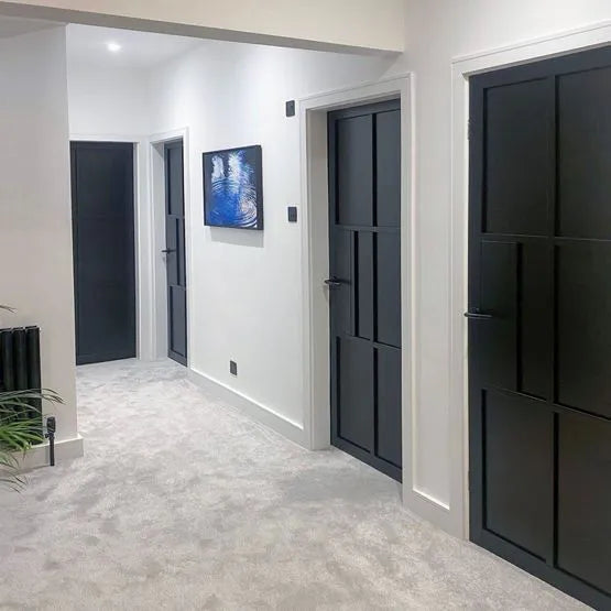 Liberty Civic Urban Industrial Fully Finished Black Internal Door