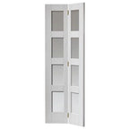 Liberty Cayman Shaker White Primed Glass Internal Bi-fold Door - 1981mm x 762mm (78 inch x 30 inch)
