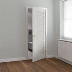 Liberty Quartz Retro White Primed Internal Door