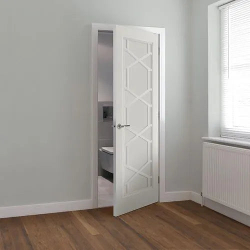 Liberty Quartz Retro White Primed Internal Door