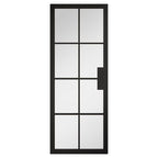 Internal Black Malvern Urban 8L Glazed Door Clear Glass