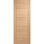 Internal Oak Vancouver Door 5 Panel Fully Finished