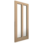 Internal Oak Matterhorn Glazed Door 2 Light Clear Glass