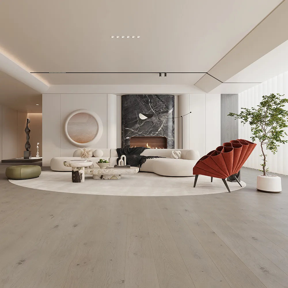 Liberty Floors Maxiply Aspen Oak Brushed Matt Lacquered Click 12x190mm 12mm Engineered Wood Flooring