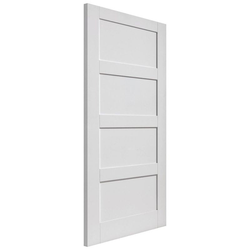 Liberty Internal White Primed Montserrat Shaker 4 Panel Fire Door