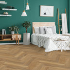 Liberty Lifestyle SPC Herringbone 5.5mm Natural Oak Rigid Core Vinyl Flooring