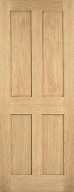 LPD Internal Pre-finished Oak London 4 Panel Door