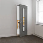 Liberty Pintado Fully Finished Grey Glass Internal Door