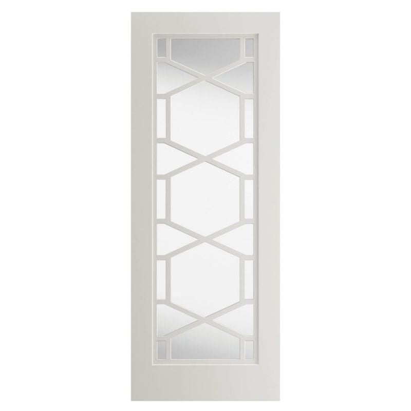 Liberty Internal White Primed Quartz Clear Glazed Door