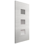 Liberty Internal White Primed Ripple Clear Glazed Door