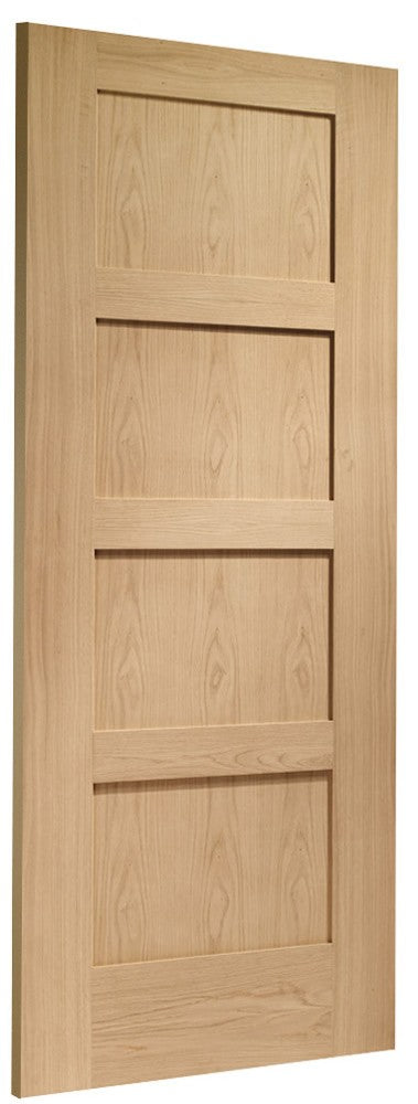XL Joinery Prefinished Internal Oak Shaker 4 Panel Fire Door