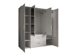 Vesala 4 Hinged Door Wardrobe with Mirror