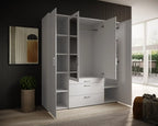 Vesala 4 Hinged Door Wardrobe with Mirror