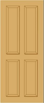 External Hardwood Colonial 4P M&T Door