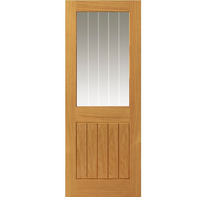 Liberty Internal Oak Thames 1/2 Light Glazed Door Pre-Finished