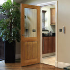 Liberty Internal Oak Thames 1/2 Light Glazed Door Pre-Finished