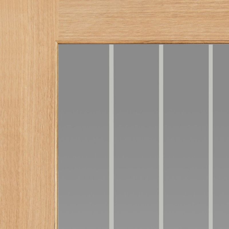 Liberty Internal Oak Thames 1 Light Glazed Door Pre-Finished