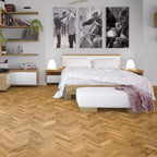 Timba Floor Engineered Herringbone Real Oak 14x100mm Matt Lacquered Flooring 4414