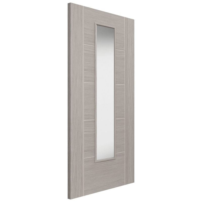 Liberty Internal Grey Laminate Tigris Lava Clear Glazed Door Pre-Finished