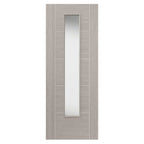 Liberty Internal Grey Laminate Tigris Lava Clear Glazed Door Pre-Finished