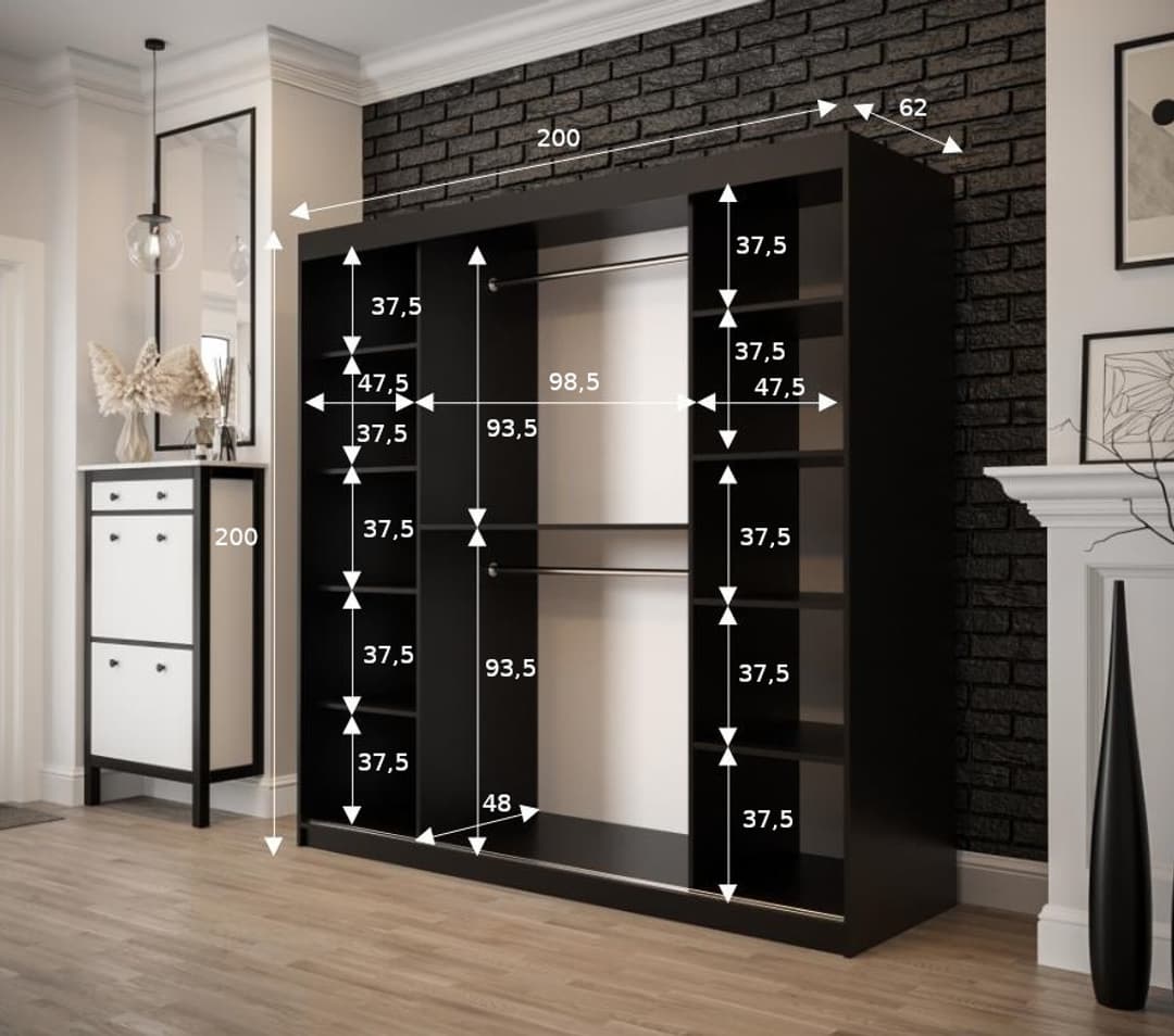 Liberty Tilburg II Sliding Door Wardrobe 200cm