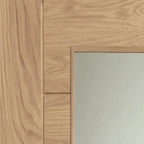 Internal Oak Palermo Glazed Pair Of French Doors With Clear Glass
